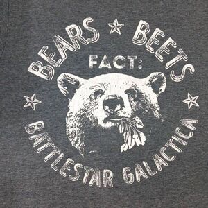 Battlestar Galactica Bears & Beets Collectable Tshirt  Size Medium  Brand Gildan